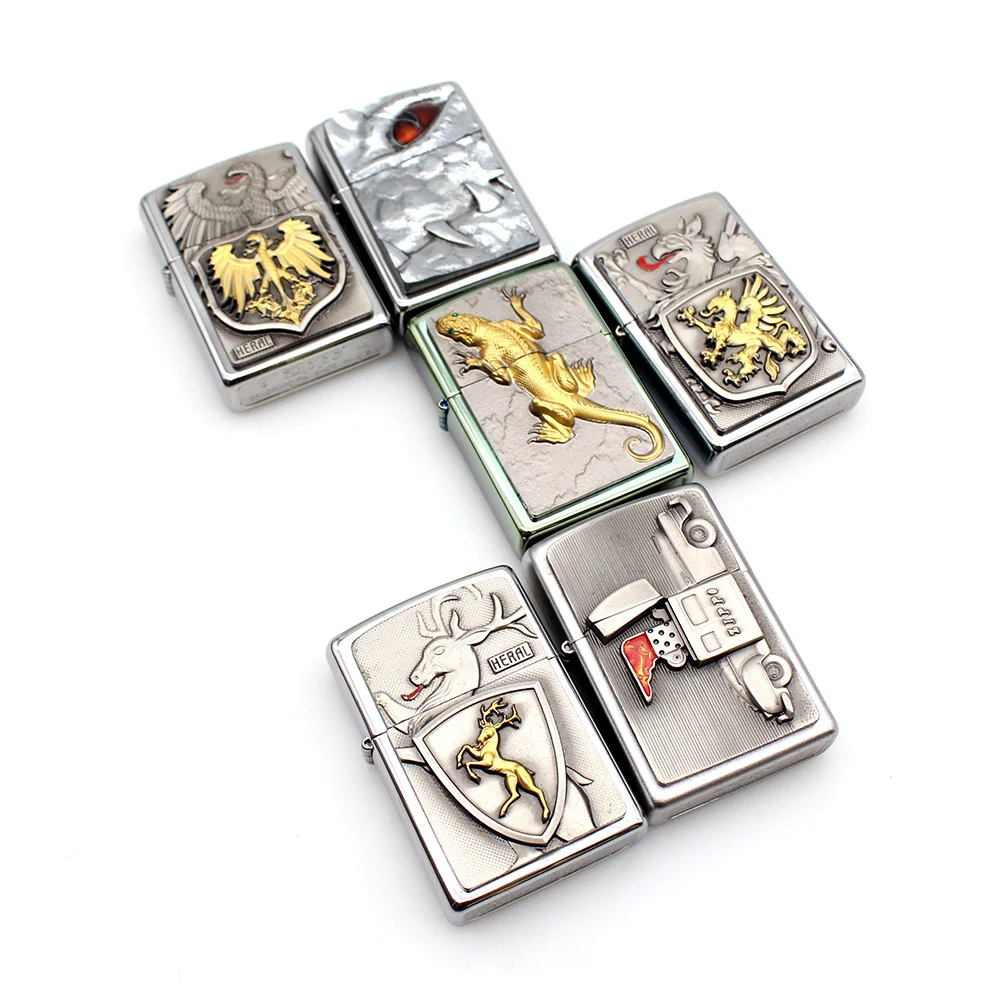 Factory Design Personalized Metal Plate Sticker Lighter 3D Embossed Custom Metal Number Plate