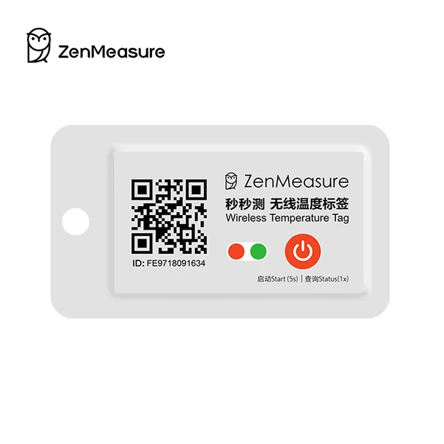 ZenMeasure Low-Temperature Version Wireless Bluetooth Temperature Tag data logger for cold chain freezer monitoring recorder