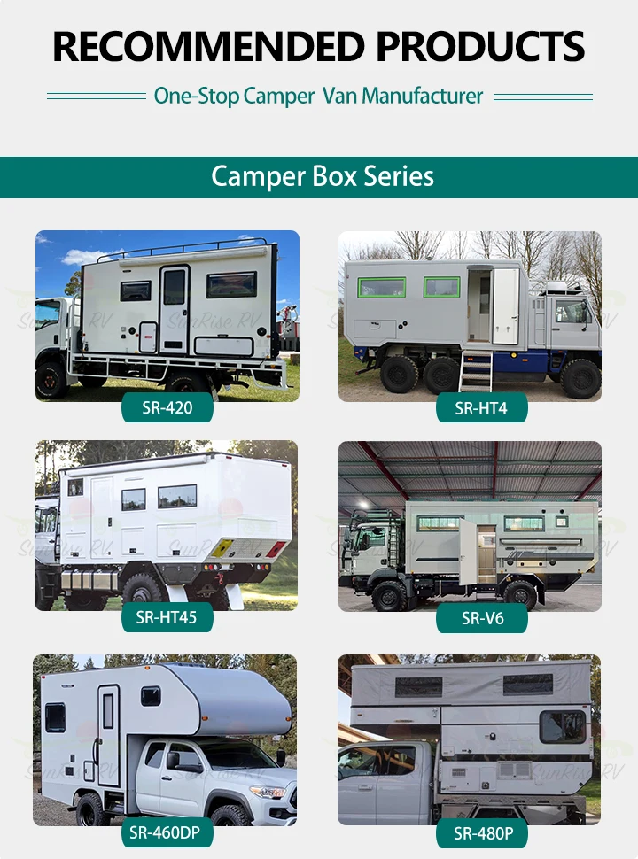 Australian Iveco Off Road Motorhome Fiberglass Isuzu Slide On Truck