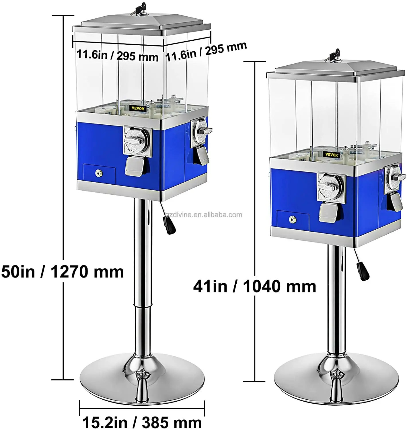 Coin Operated Machine Example Coin Operated Machine Bubblegum Classic Gumball Candy Vending Machine ...