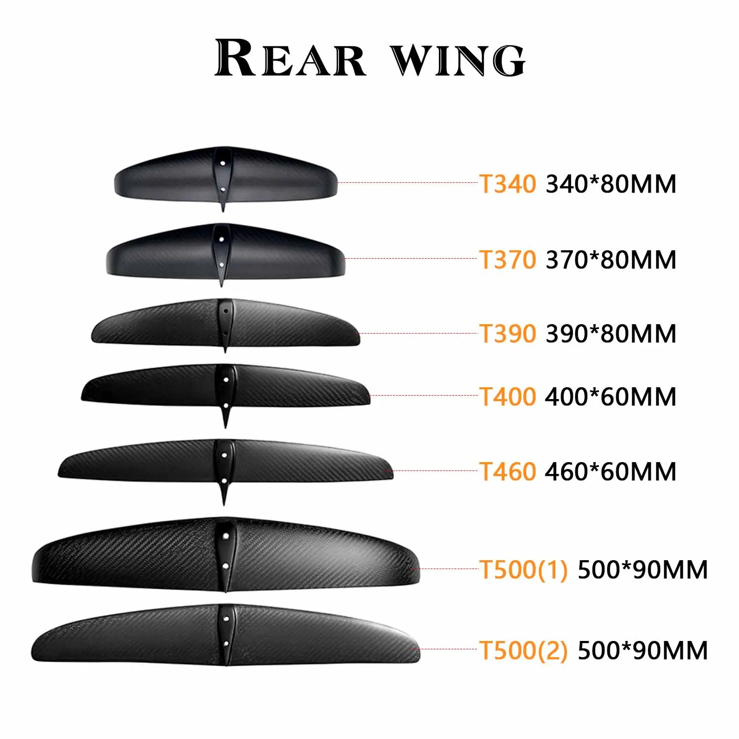 High-performance Hydrofoil - 1700sqcm Carbon Mast Kite Board