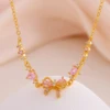 Bowknot Necklace-Gold