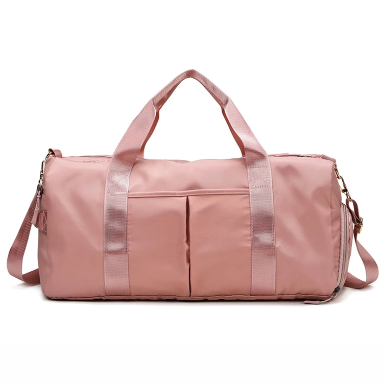 Large Training Duffel Bag Unisex Travel Gym Sport Woman Girls Pink Handbag Dry 