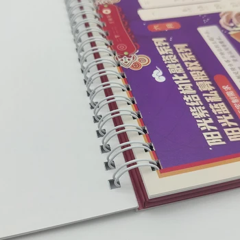 2025 High Quality Custom Desktop Spiral Desk Calendar Exquisite Advent Calendar Empty Box Made Durable Paperboard Printing