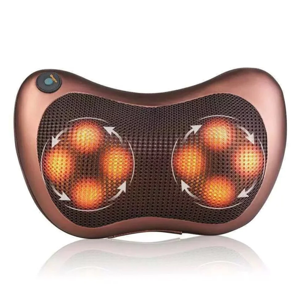 Dropship Back Neck Massage Pillow Kneading Massager In-Car Thermotherapy  Massage Pillow W/ Car Charger US Plug to Sell Online at a Lower Price