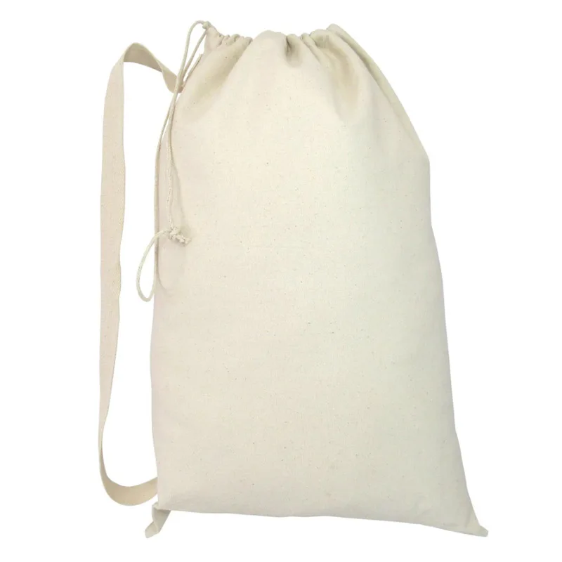 Custom Heavy Duty Shoulder Strap Canvas Laundry Bags In Bulk Buy
