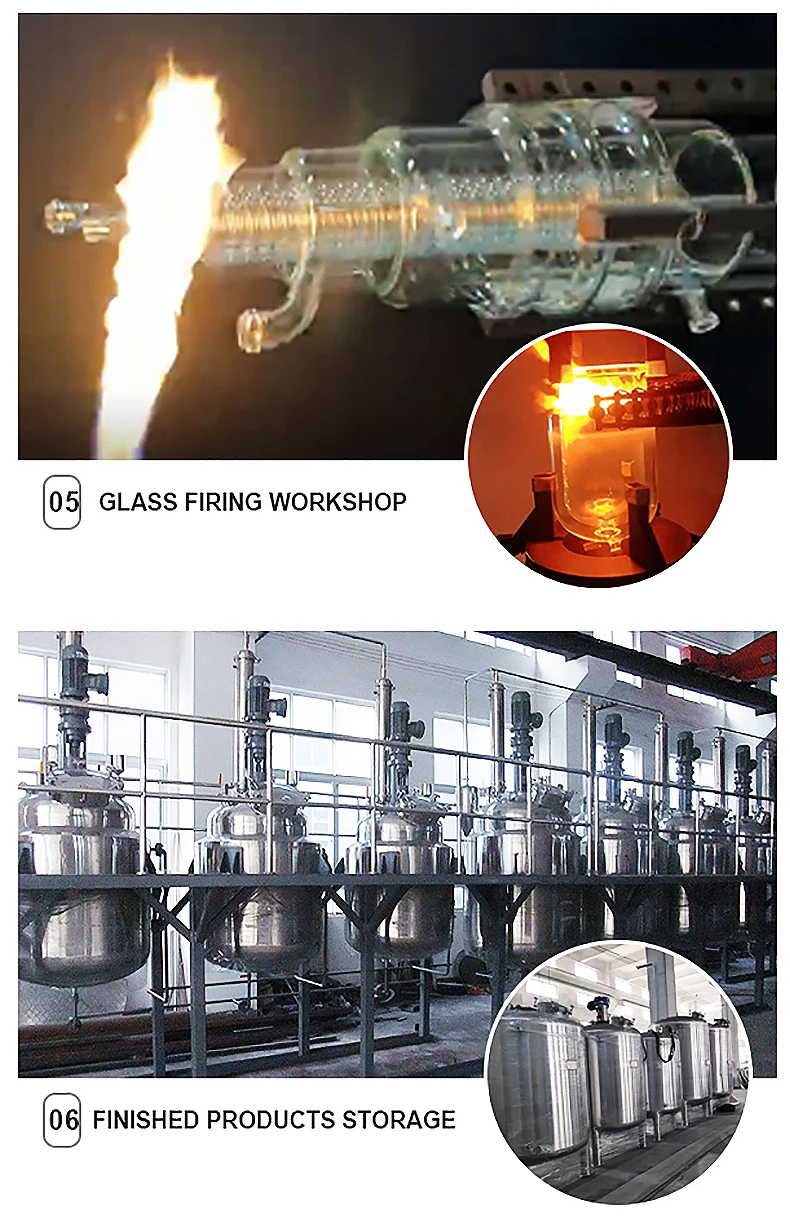 Valuen 5L Crystallization Reactor Double Jacketed Glass Reactor  double layer glass reaction kettle manufacture