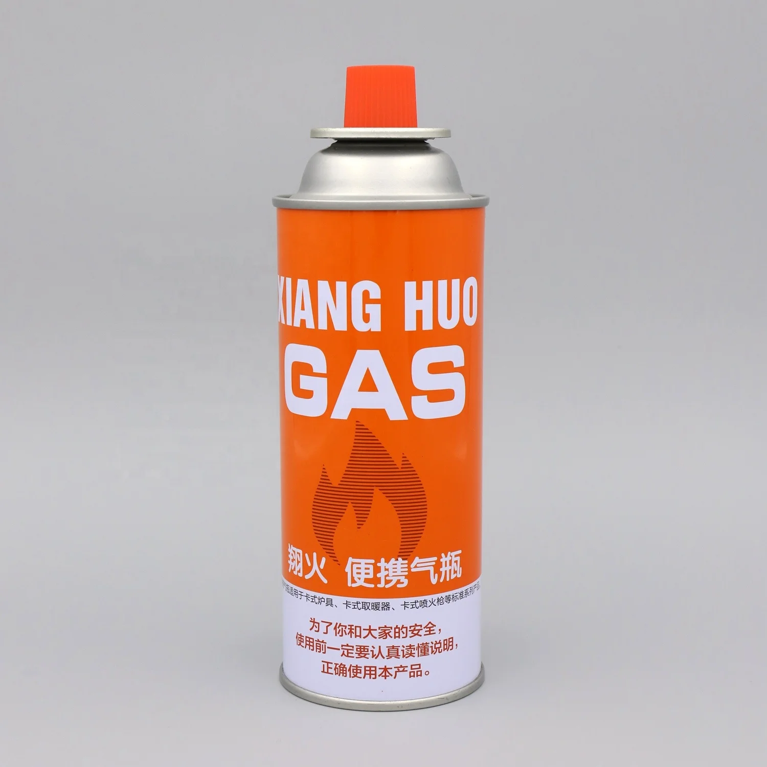 OEM Logo Tinplate Butane Gas Aerosol Spray Can with Valve and Cap