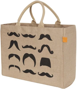 Custom Reusable Tote Shopping Grocery Hessian Jute Market Bag