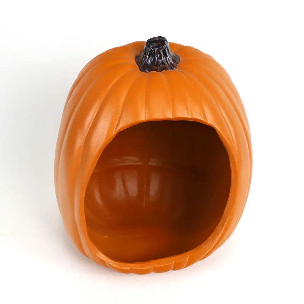 Fall Harvest PU Material Decorative Pumpkin Hollow Out Plastic Outdoor Garden Ornaments For Holiday Festive Fillable Terrarium