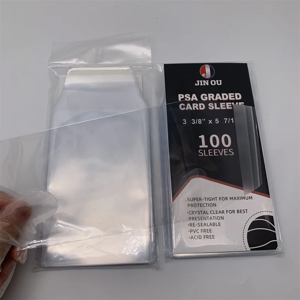 Custom Size High Quality Graded Card Sleeves Standard Perfect Fit Card  Sleeves Resealable,JO-AP-009
