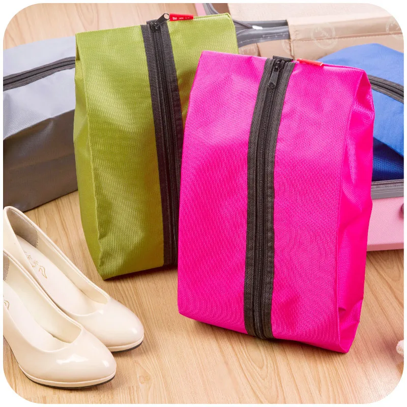 Custom Waterproof Travel Gym Shoe Dust Bags For Men And Women Black