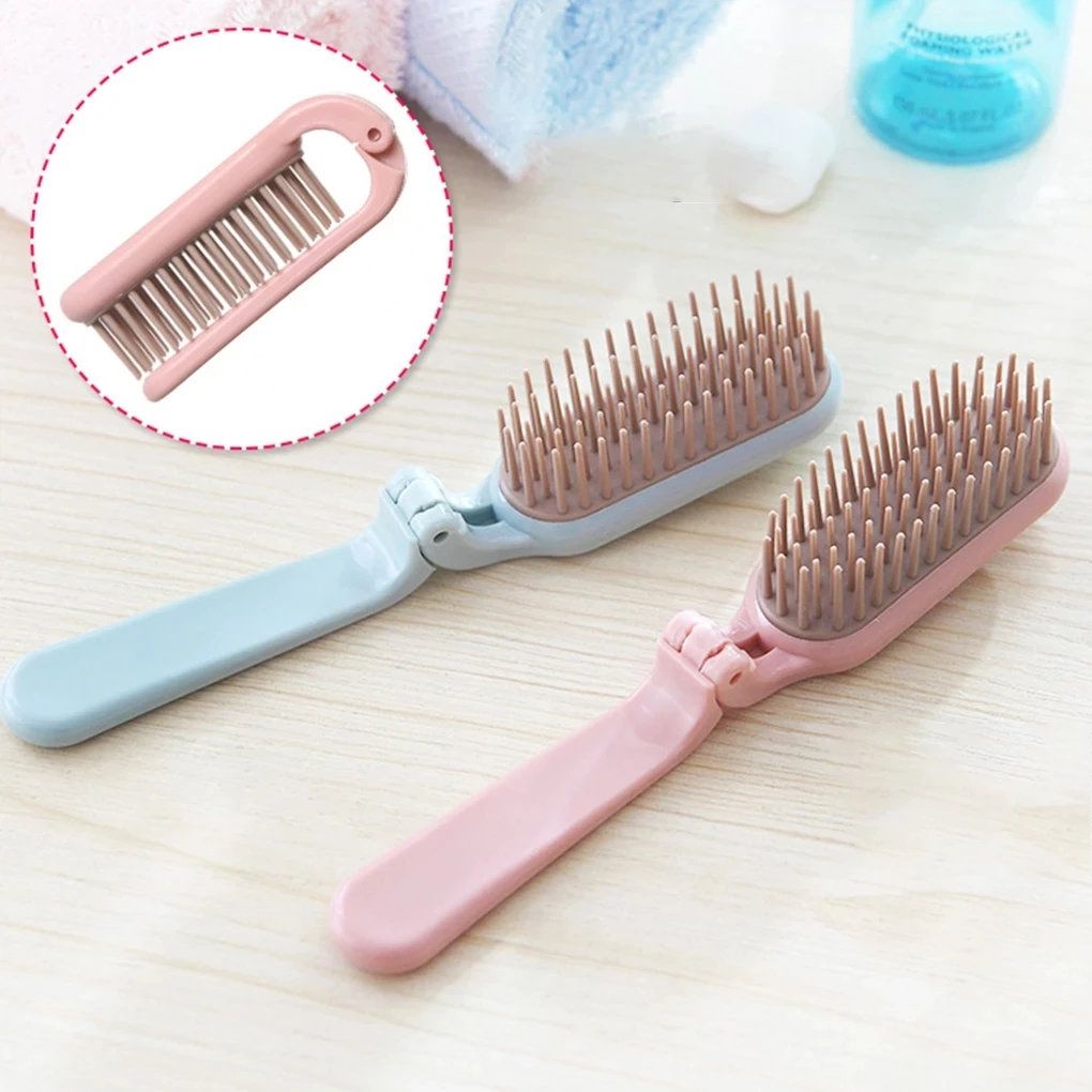 Foldable Mini Size Hair Comb Child Family Use Pink Silicone Comb Teeth -  Buy Small Exquisite Hair Comb Professional Hair Comb With Travel Portable  Folding Hair Brush Pocket Size Bone Comb,Foldable And