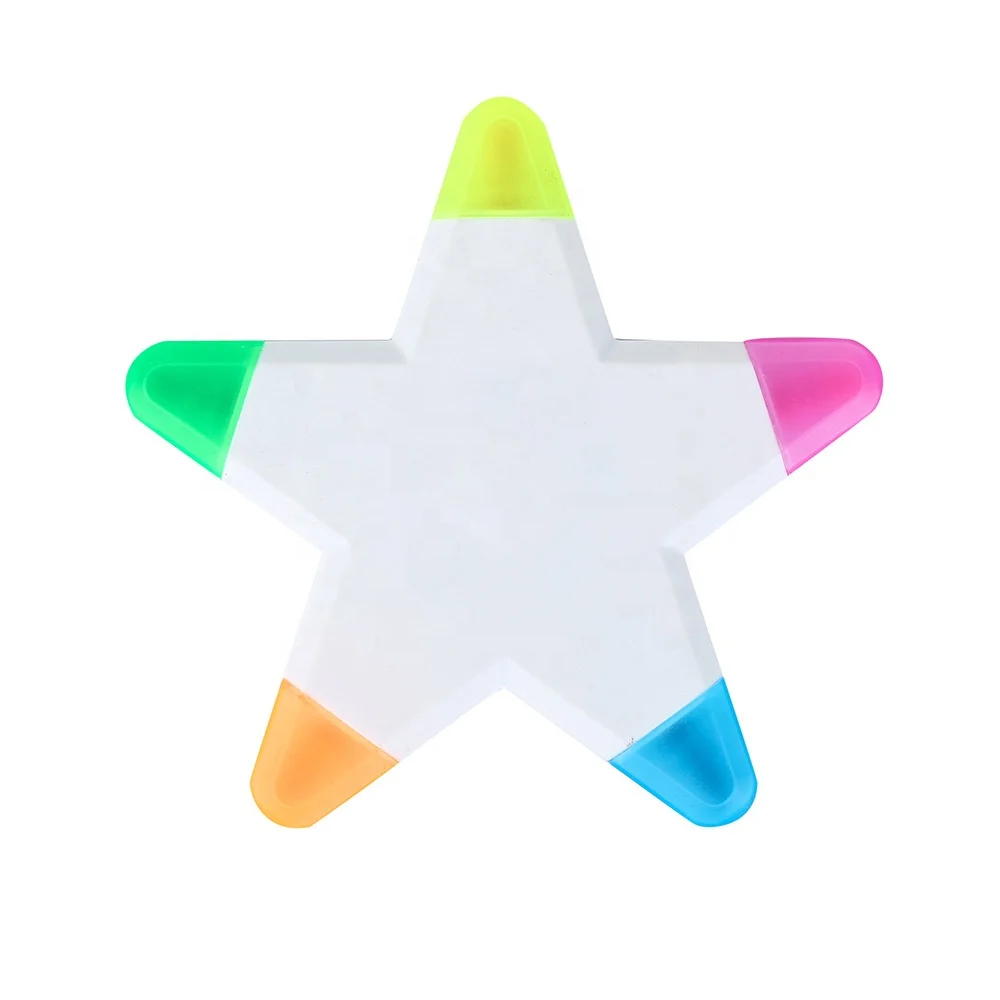 Многоцветный маркер 5 в 1 форме звезды