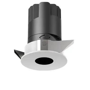 Modern Style SKD COB LED Downlight Aluminum Body Circular Ceiling Light Adjustable Angle Embedded Spotlight