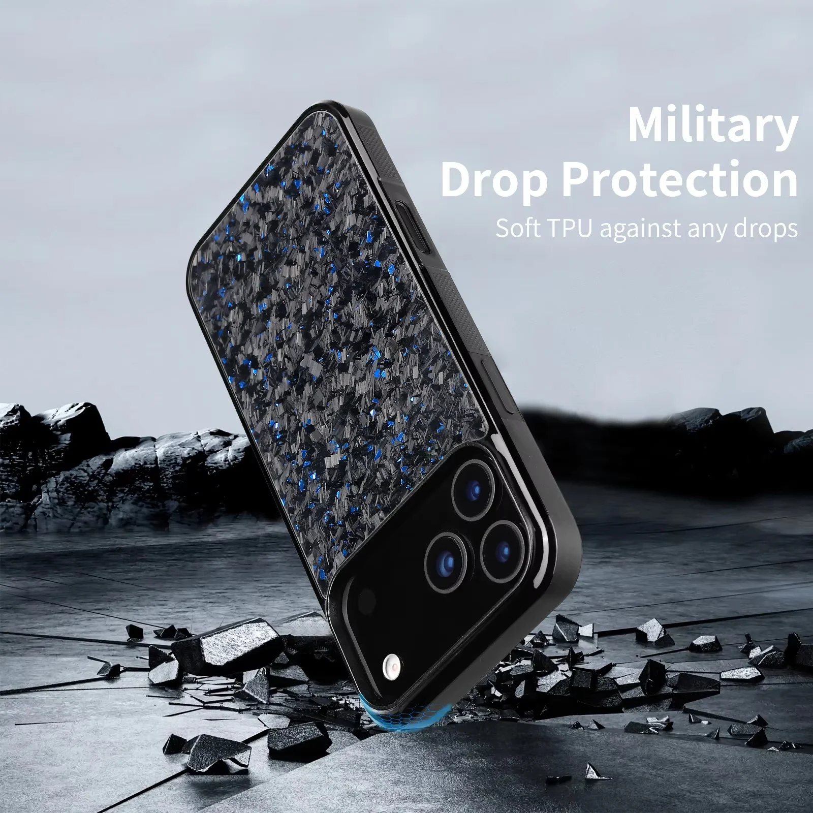product anti drop magnetic real carbon fiber slim dry hard pc phone cover carbon fiber phone case for iphone 17 16 15 14 13 12 pro max-2