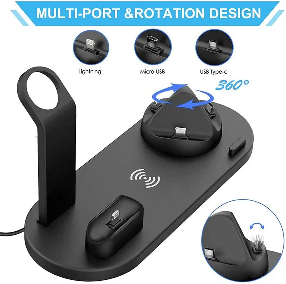 Universal 10W Type C Micro USB Fast Charging Wireless Charger
