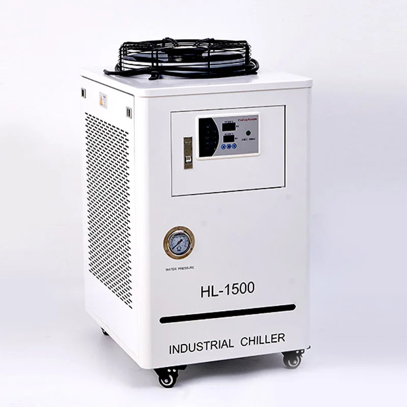 HL-1500 Custom Industrial Fiber Laser Chillers Air-Cooled Water Chiller with Pump for Laser Tube Cooler details