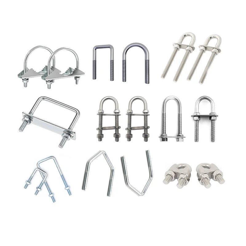 Factory Price Fasteners M6*48mm,  M6*51mm M6*57mm Stainless Steel Carbon Steel Iron U Type Bolt Truck U Bolts/