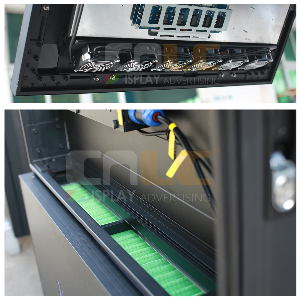 Interactive Outdoor LCD Kiosk with Aluminum Casing for Advertising Wayfinding Menu Boards