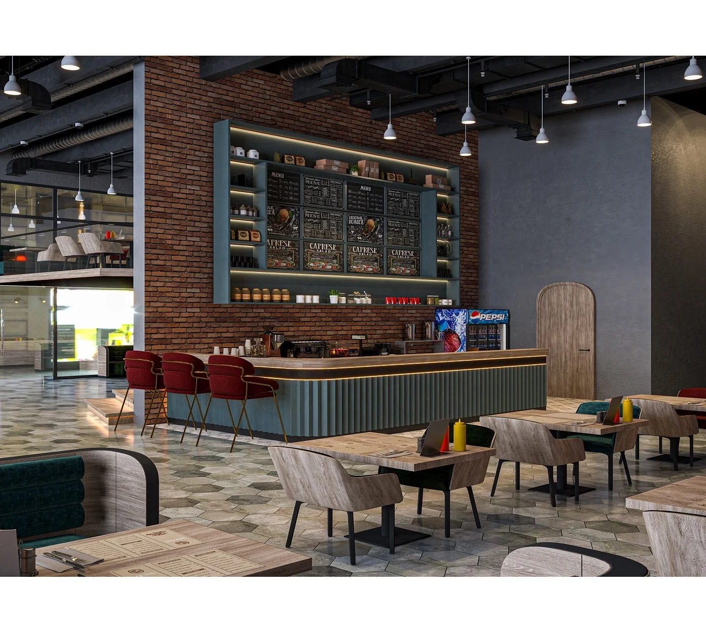 Coffee Shop Interior Design Restaurant Bar Counter Coffee Shop Counter