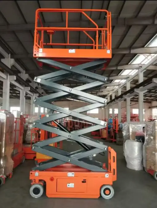 EVERLIFT 4.8m Electric Mobile Scissor Lift Manlift 300kg Capacity Rough Terrain Work Platform with Elevated Hoists