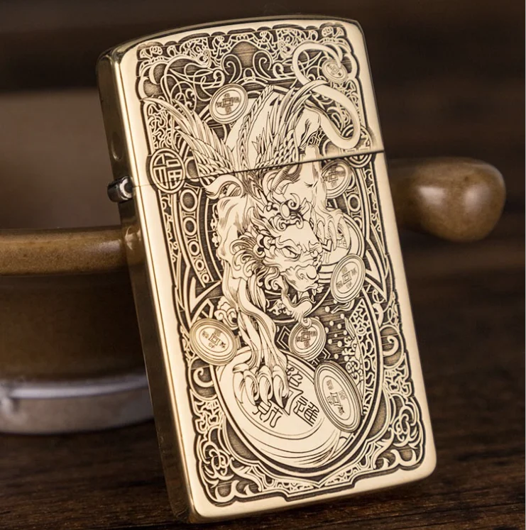 Encendedor Ultradelgado De Aceite De Queroseno,Mechero Vintage De Moda  Antigua Con Personalidad,Grabado,Rectificador Pi Xiu,Venta Al Por Mayor -  Buy Venta Al Por Mayor Queroseno Aceite Ultra Ligero Personalidad Viejo  Moda Grabar Encendedores