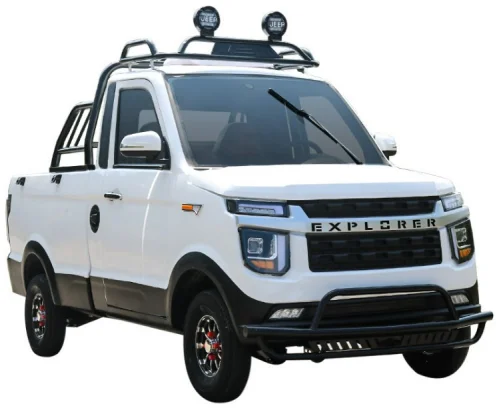 New energy electric four-wheel truck pickup truck patrol car flat transport vehicle Factory handling vehicle load transfer truck