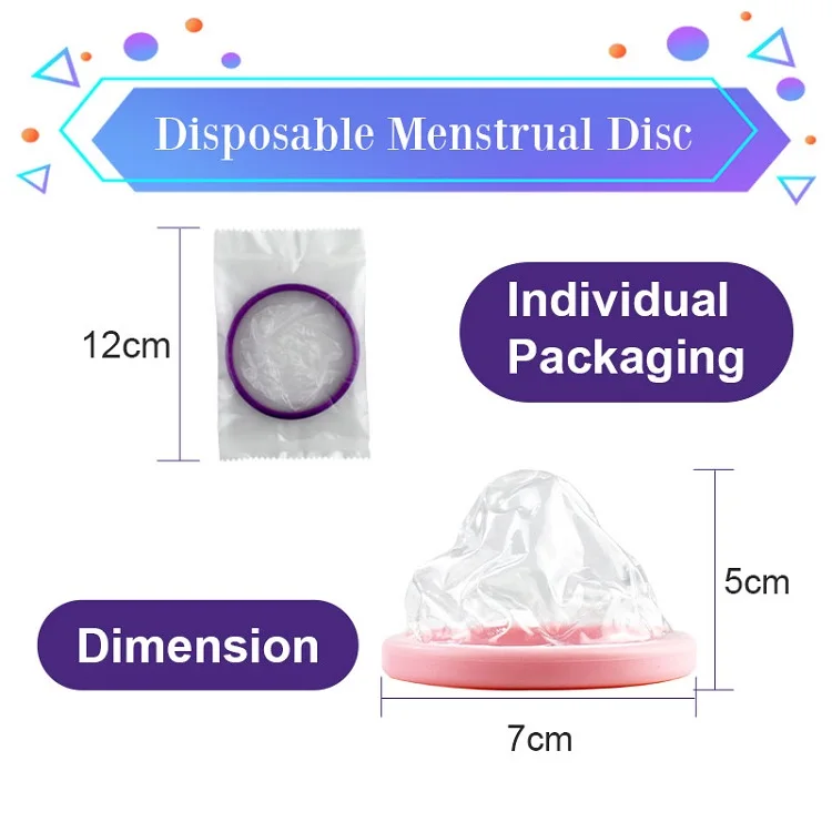Ecofriendly Woman Menstrual Disc Cup Silicone Furuize Disposable