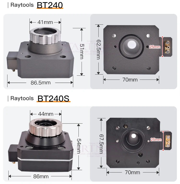 Raytools BT210S BT230 BT240S BM111 BM109 BM112 Fiber Laser Cutting Head Nozzle Connection Parts Laser Nozzle Sensor Connector
