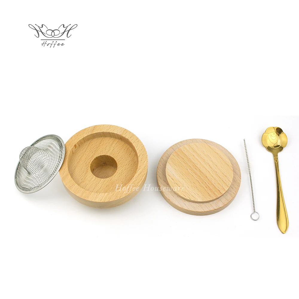 K per affumicatore da cocktail con torcia 4 trucioli di legno Pietre di whisky Cucchiaio Accessori per affumicatore con pinza per ghiaccio senza butano per barista  15