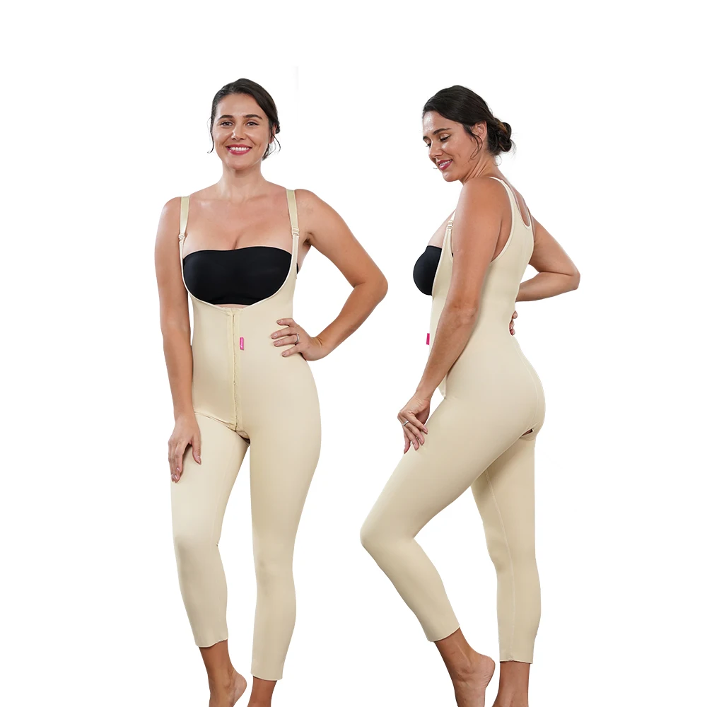 S-SHAPER sans entrejambe après chirurgie BBL Liposuccion Compression forte Vêtement complet Shapewear Shaper Combinaison pour femmes