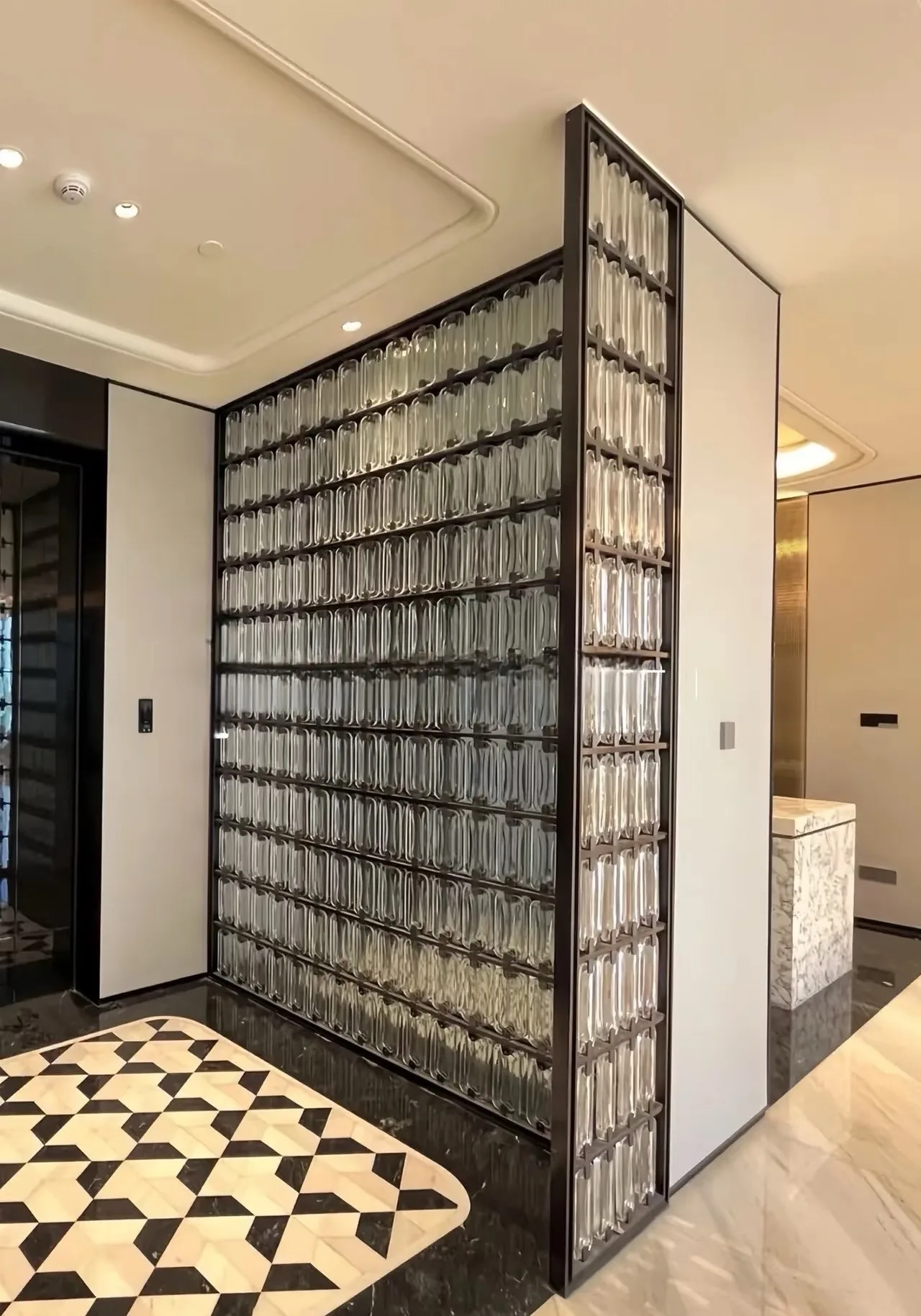 Stainless Steel Geometric Pattern Room Divider Rustproof Partition ...