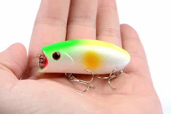 High Quality 60mm 10.4g Mini Bass Popper Lure Cute Fat Vivid Swimbait Bait for Ocean Beach Bottom Rock Fishing 5 Lure Fishing – Soft Lure – view 3