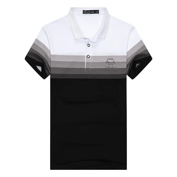 New Fashion Cotton Polyester Made Polo T Shirt Men Stand Collar Short Sleeve Men Polo T- Shirts