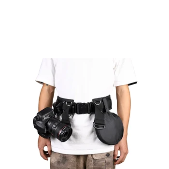 KALIOU Waist with Metal Ring Multi-functional Adjustable Outdoors Belt for Camera Travel detail image