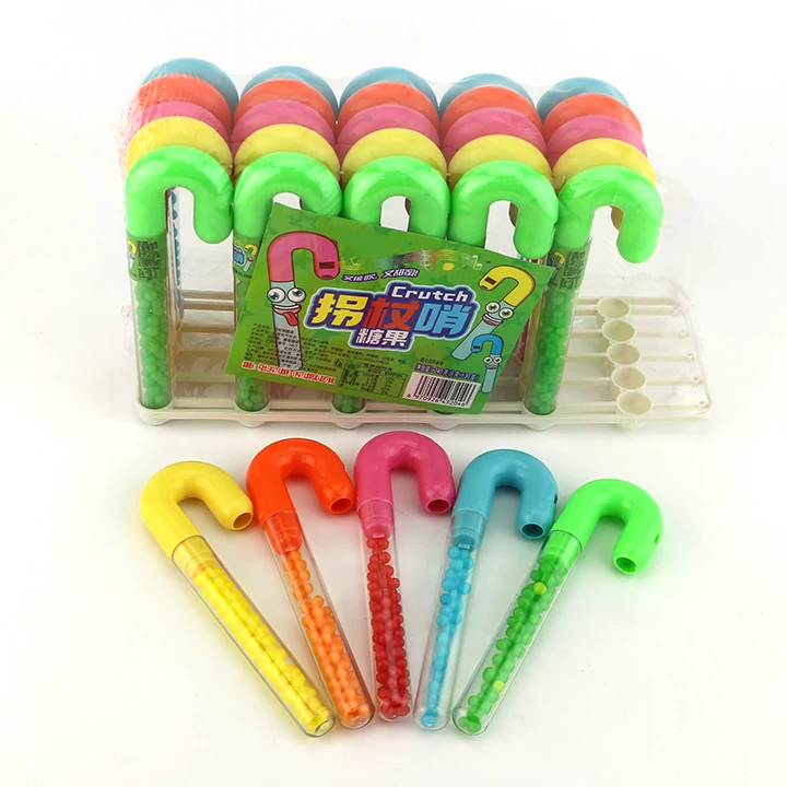 Crutch whistle candy