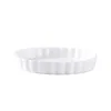 Round striped fruit plate