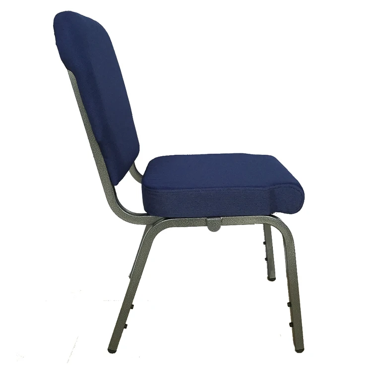 Free Sample Royal Blue Used Church Chairs for Sale Padded Chair for Lectern Church in Kenya