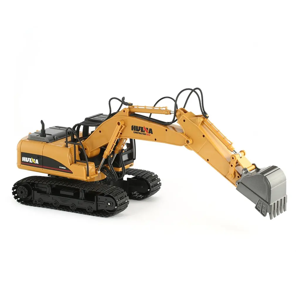 HUINA 1550 RCショベル1/14 15CH680度回転合金バケットRC建設