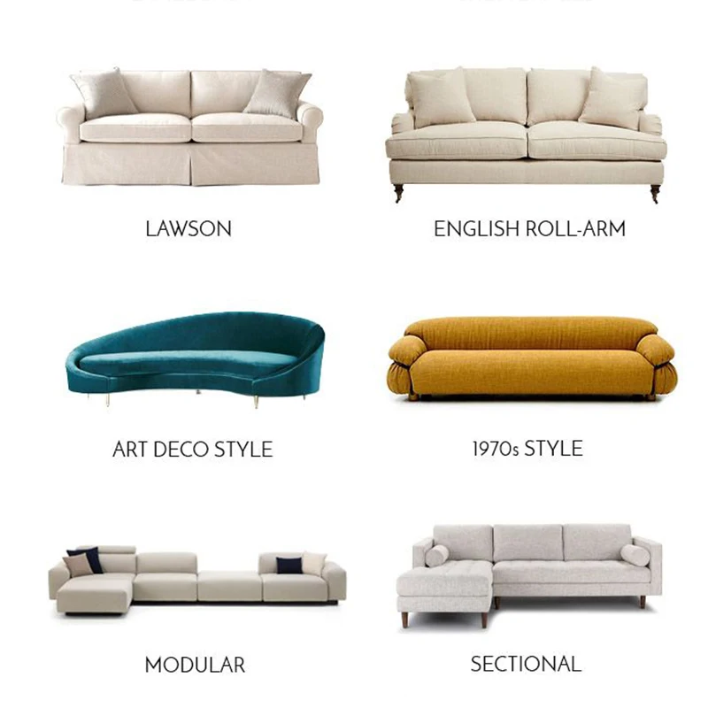 Luxury Living Room Sofa Furniture Set Modern Couch Sectional Sofa