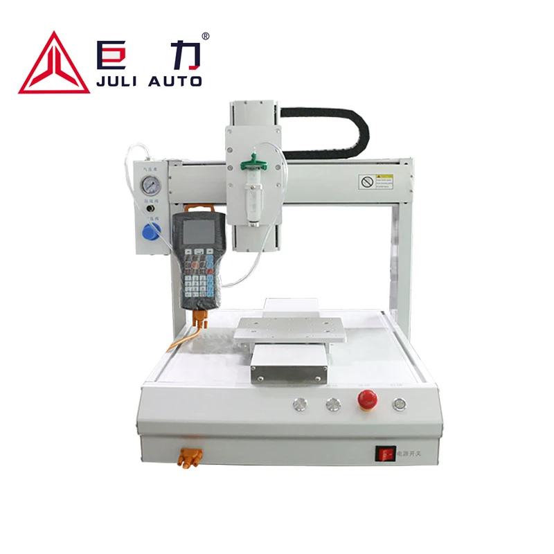 Automatic 30ML Silicone / Epoxy Resin / UV Glue Dispensing Machine with Syringe Needle Glue Dispenser