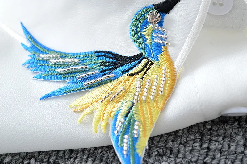 Embroidery Shirt Detachable Collar for Lady