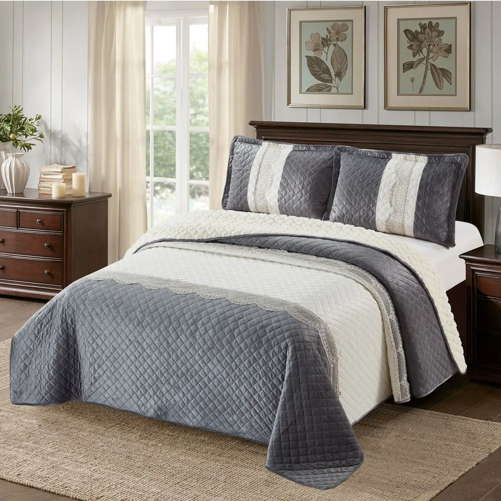 Quilted Bedspreads Coverlet Quilt Bed 