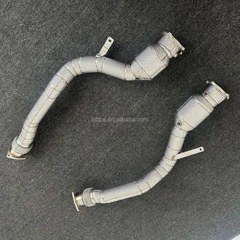 Stainless Steel for Bentleycontinental GT MK2 W12 6.0T Continental Downpipe Exhaust Pipe With Heat  Performance Parts