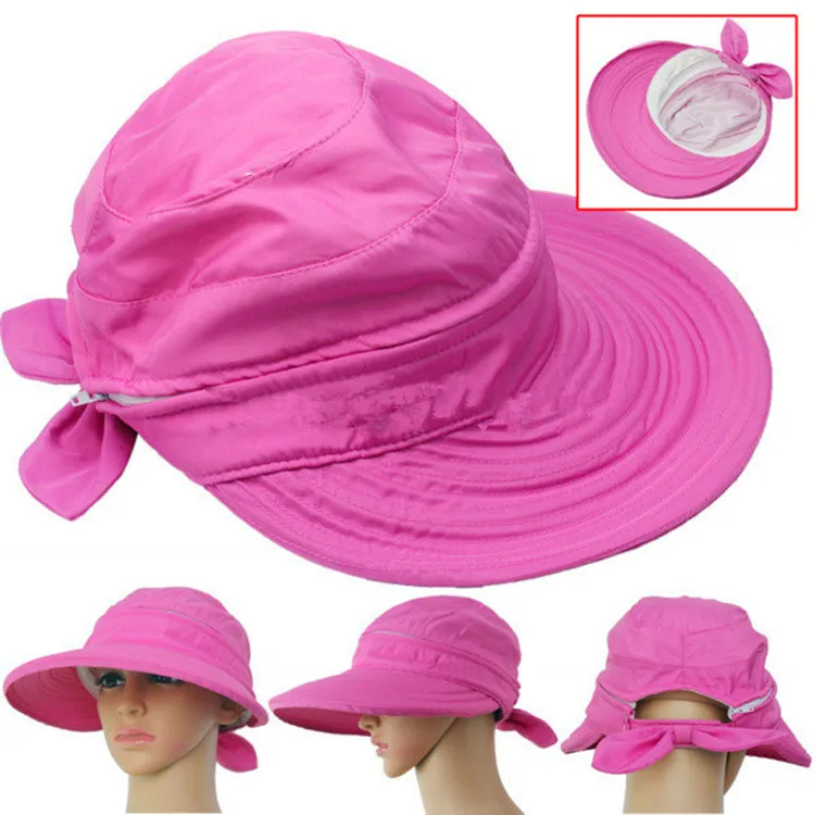Summer Upf50+ Uv Protection Quick Dry Sun Hat Can Removable Hat With