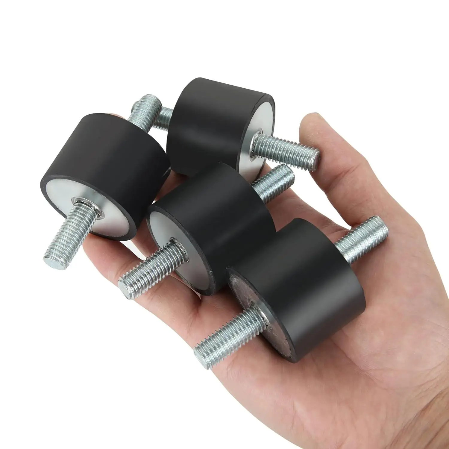 EPDM Rubber Anti Vibration Isolator Cylindrical Engine Buffer Damper Feet Silent Shock Absorber Rubber Bumper Bobbin Mounting