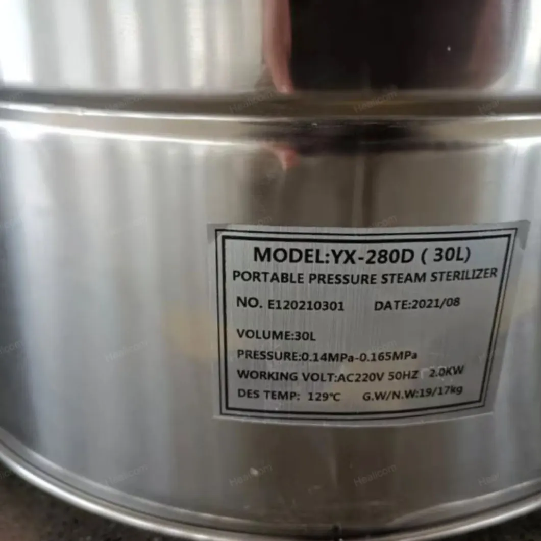 Hot Sale 18L 24L 30L Factory Direct Portable Pressure Steam Autoclave Sterlizer supplier