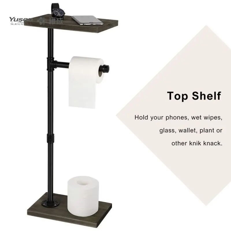 Yuson A9907b Toilet Paper Holder,Freestanding Tissue Paper Roll Holder