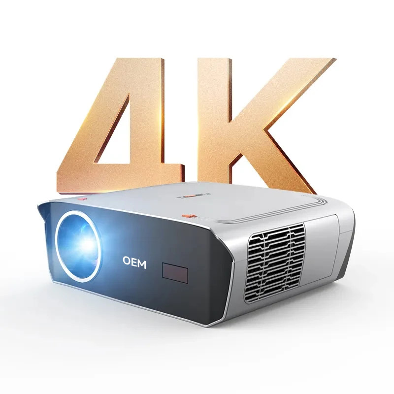 OEM 2024 New Full HD Android WIFI Video Projector 4K Wireless Movie Home Play Theater Meeting Office Proyector